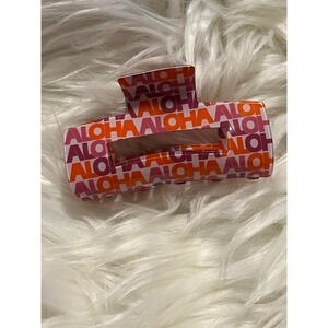 Hawaiian Hair Clip Aloha Hawaii Pink Orange